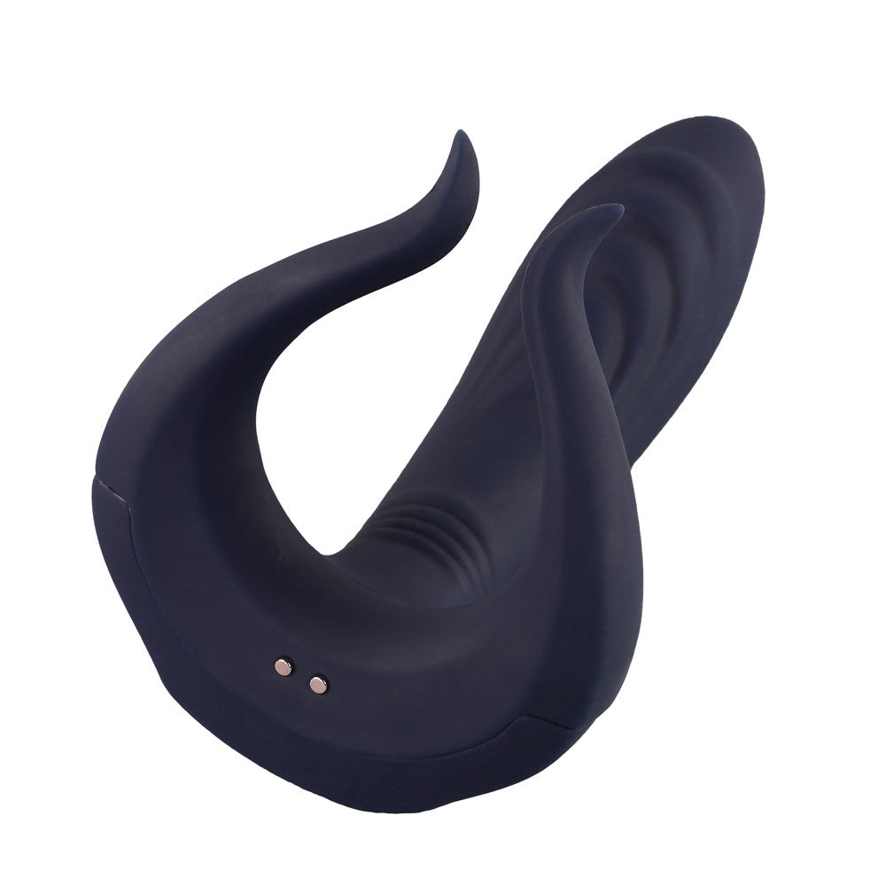 be-happy-culte-plug-anal-vibrant-bleu-double-stimulation image 6