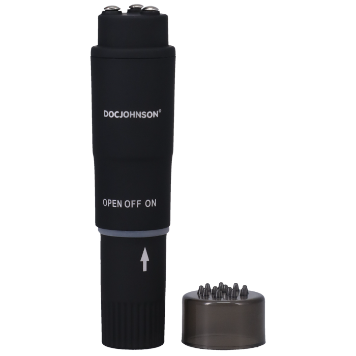 doc-johnson-black-magic-pocket-rocket-mini-vibro-noir-tanche image 2