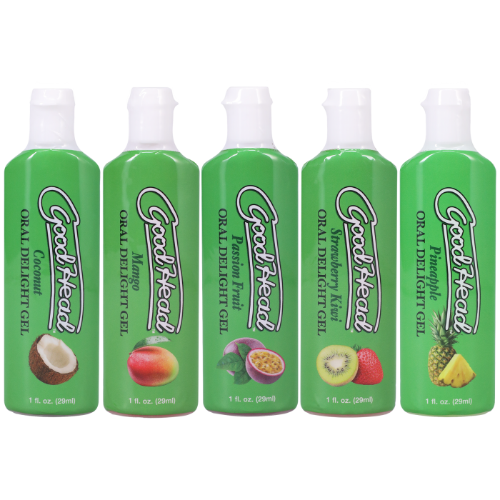 doc-johnson-goodhead-gel-oral-fruits-tropicaux-coffret-5x29ml image 1
