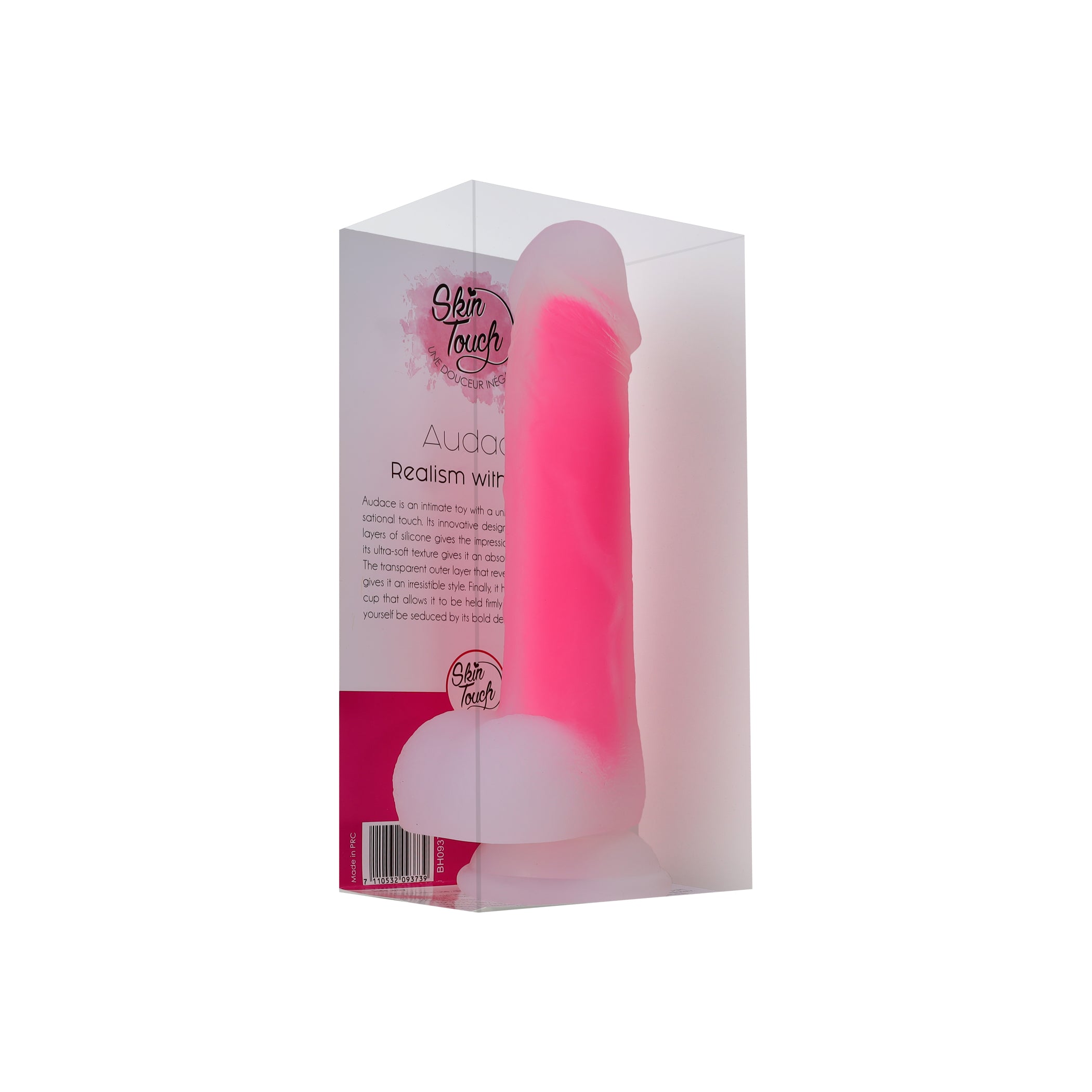 be-happy-audace-gode-ventouse-double-densit-dildo-rose-r-aliste image 5