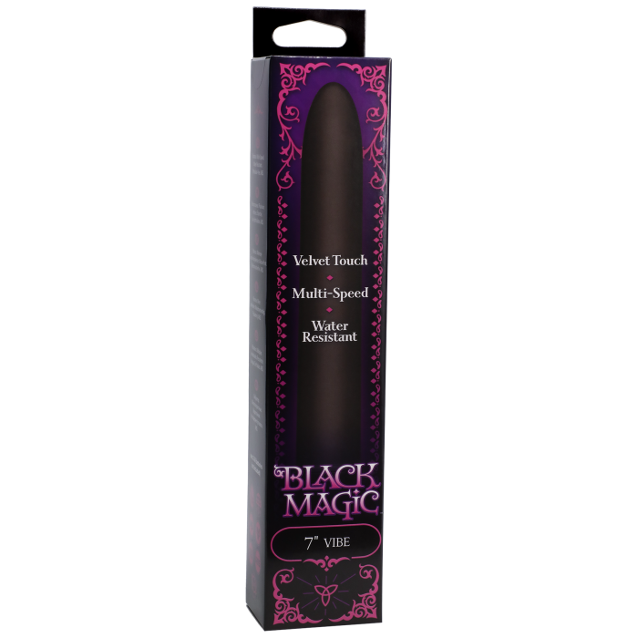 doc-johnson-black-magic-7-inch-vibromasseur-noir-multi-vitesse image 2