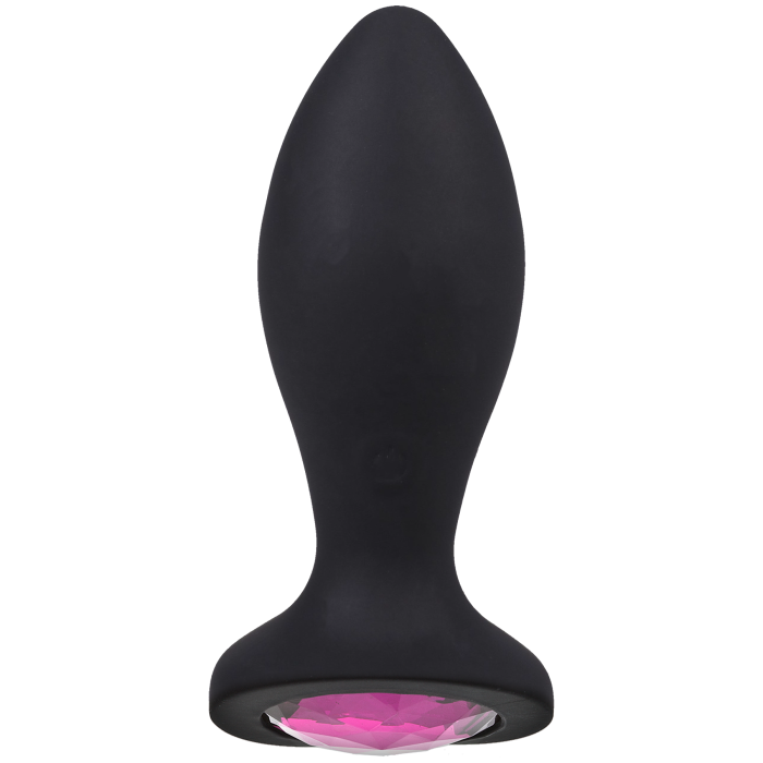 doc-johnson-booty-bling-plug-anal-vibrant-silicone-rose-7-cm image 1