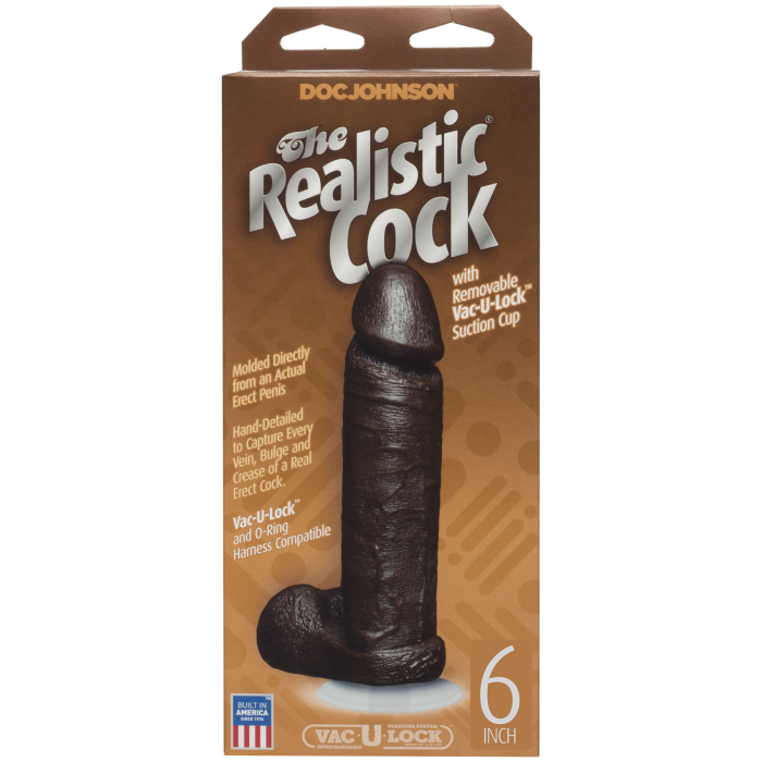 doc-johnson-the-realistic-cock-gode-r-aliste-15-cm-ventouse-marron image 5