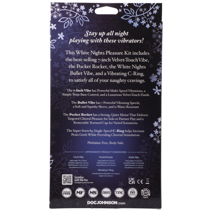doc-johnson-for-couples-white-nights-kit-plaisir-4-vibromasseurs image 7