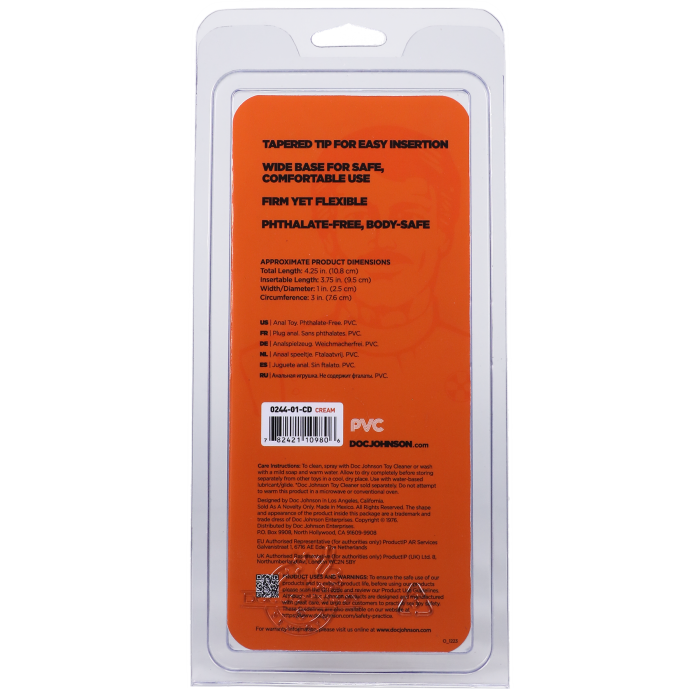 doc-johnson-classic-plug-anal-small-pvc-cr-me image 5