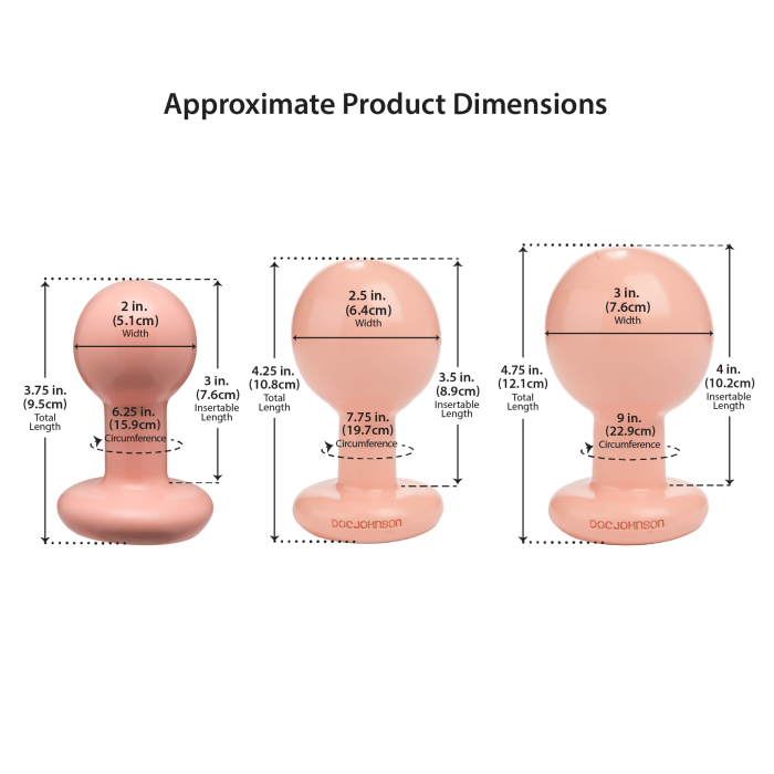 doc-johnson-classic-plug-anal-rond-coffret-3-cr-me image 2