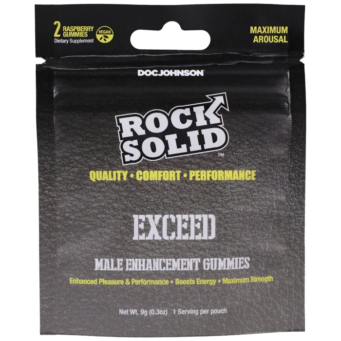 doc-johnson-rock-solid-exceed-gummies-stimulant-framboise-individuel image 1