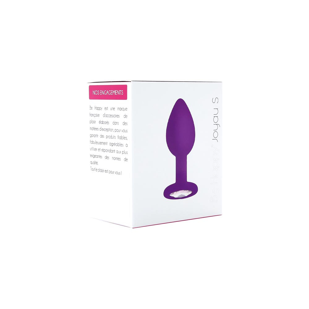 be-happy-joyau-plug-anal-noir-violet-silicone-s-m-l image 4