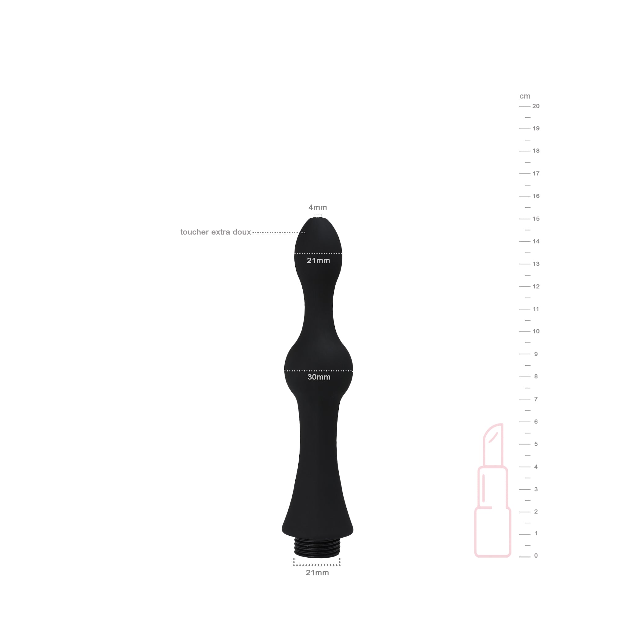 be-happy-embout-douche-anale-flexible-silicone-noir-hygi-ne image 2