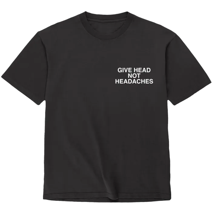 assholes-live-forever-give-head-t-shirt-coton-noir-s image 1