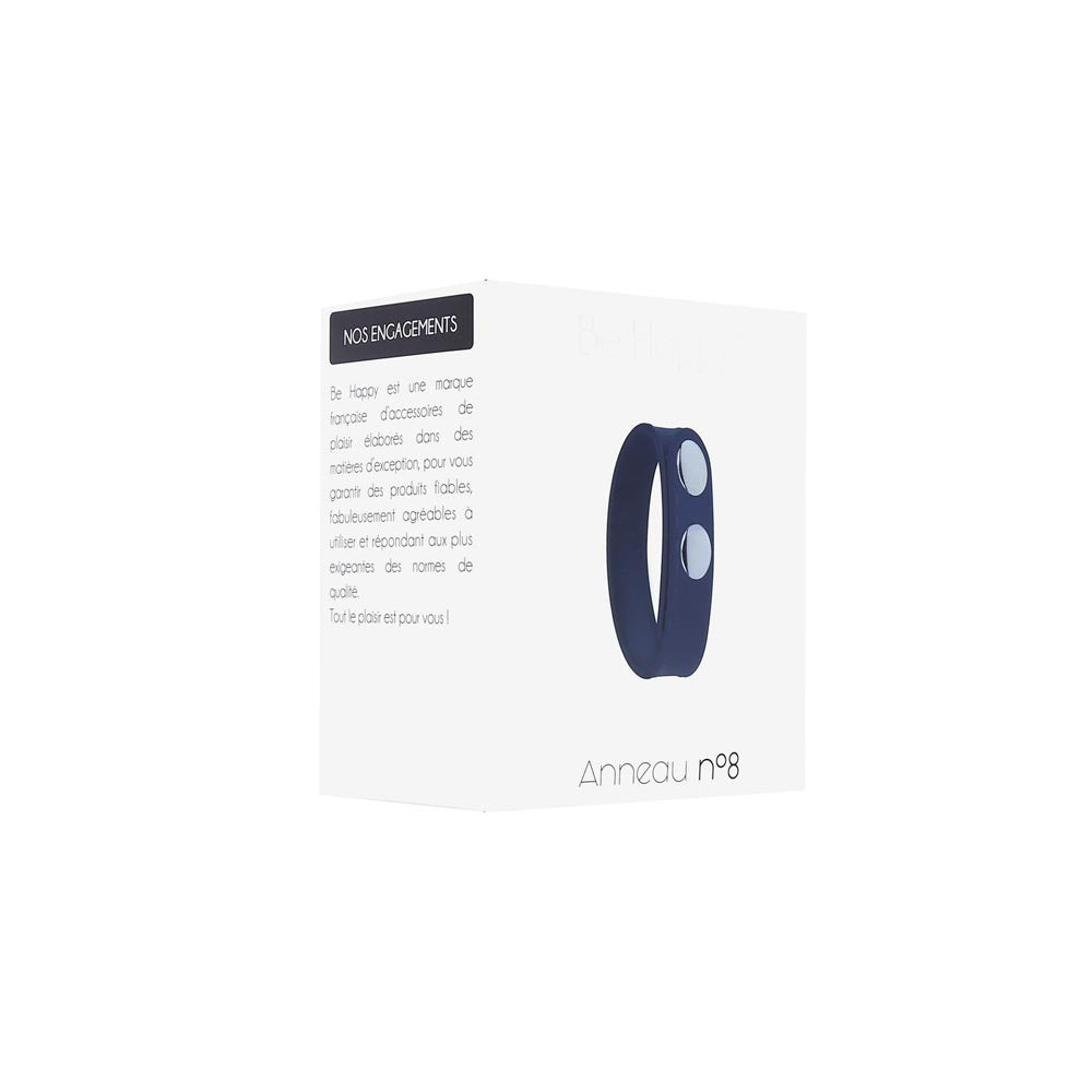 be-happy-cockring-silicone-pressions-bleu-extra-doux-ajustable image 5