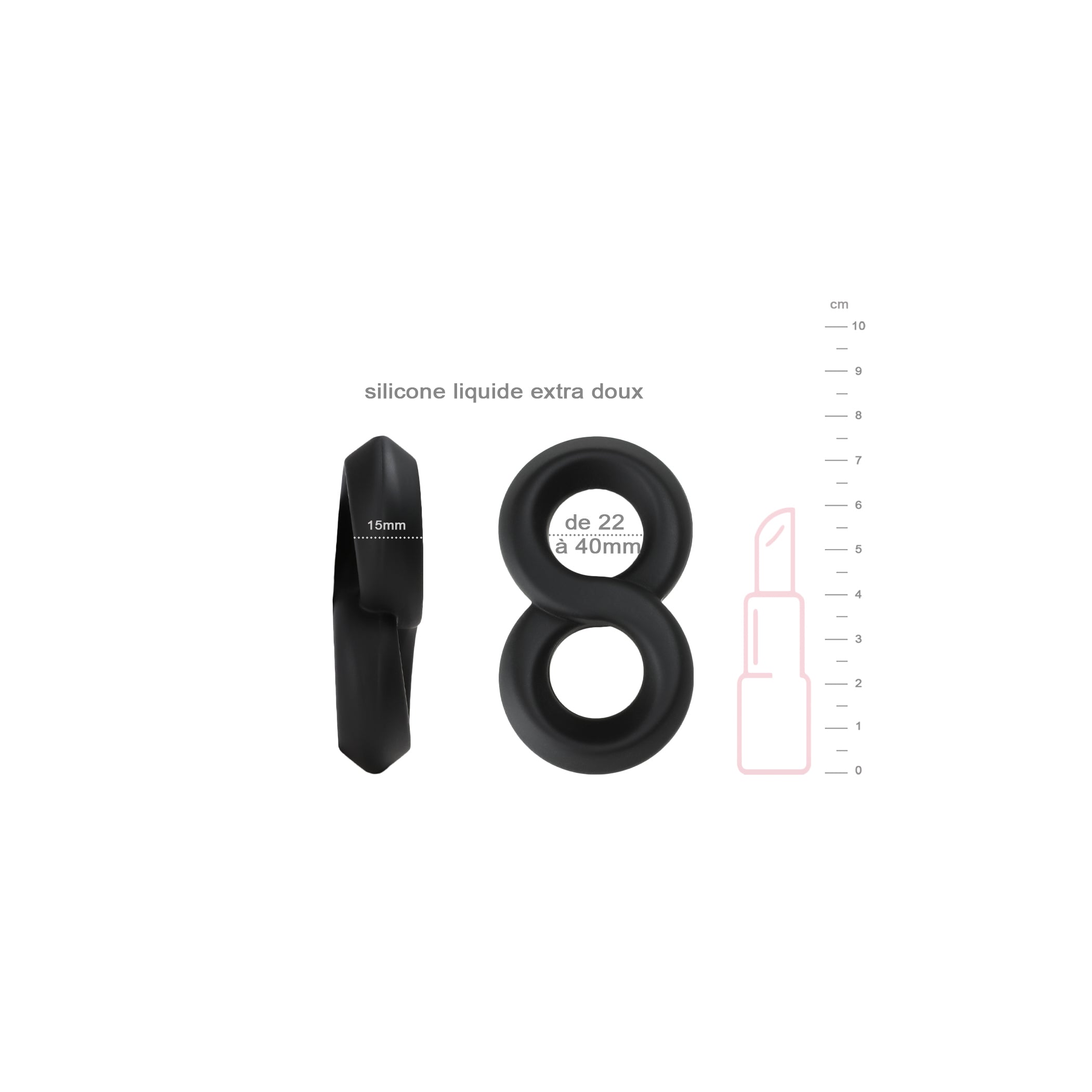 be-happy-anneau-8-anneau-p-nis-double-silicone-noir-extensible image 2