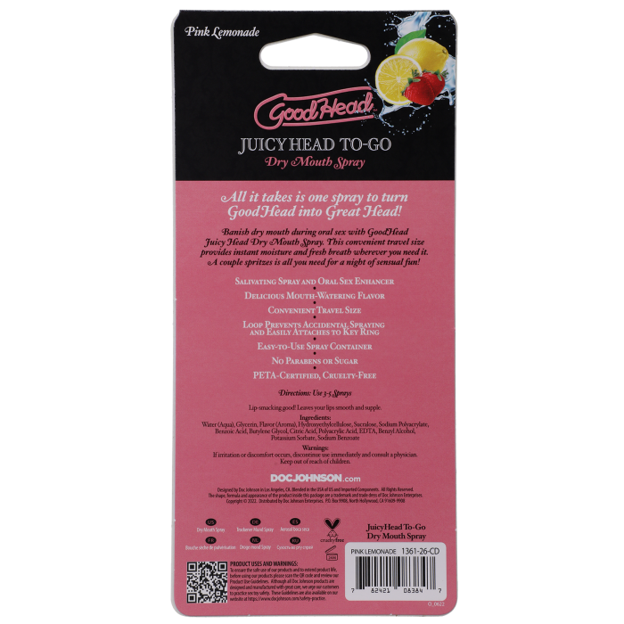 doc-johnson-goodhead-juicy-head-spray-citronnade-rose-9-ml image 5