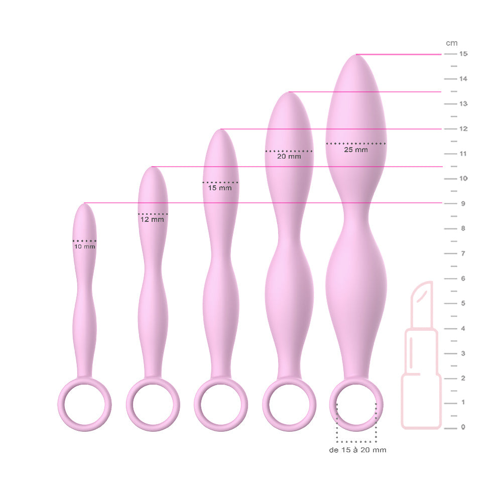 be-happy-patience-kit-dilatateurs-vaginaux-rose-5-tailles image 2