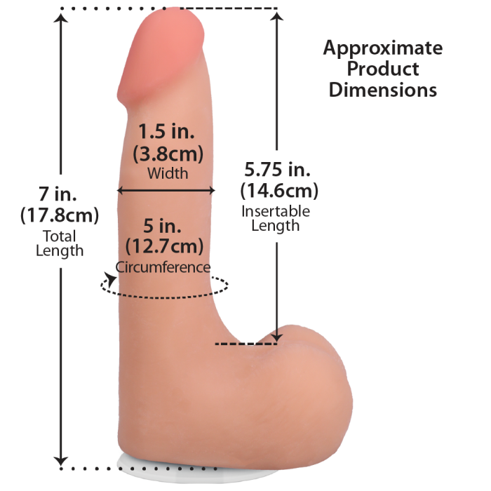 doc-johnson-the-realistic-cock-gode-7-pouces-ultraskyn-vanille image 2