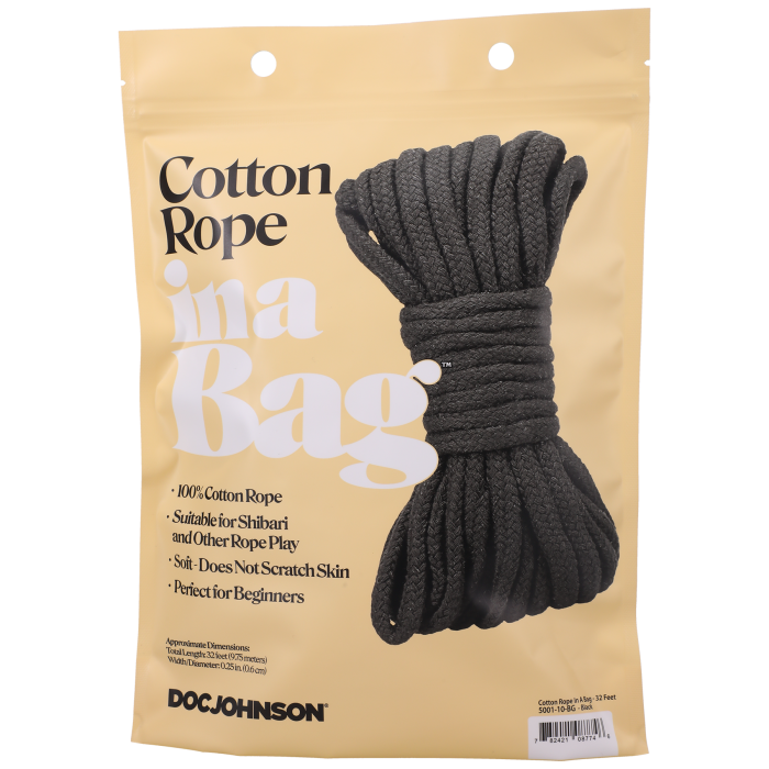 doc-johnson-in-a-bag-corde-bondage-coton-noire-32-pieds image 4