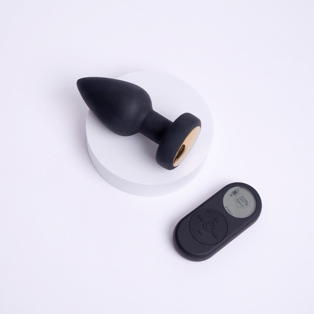 be-happy-halo-plug-anal-vibrant-t-l-command-noir-lumineux image 2
