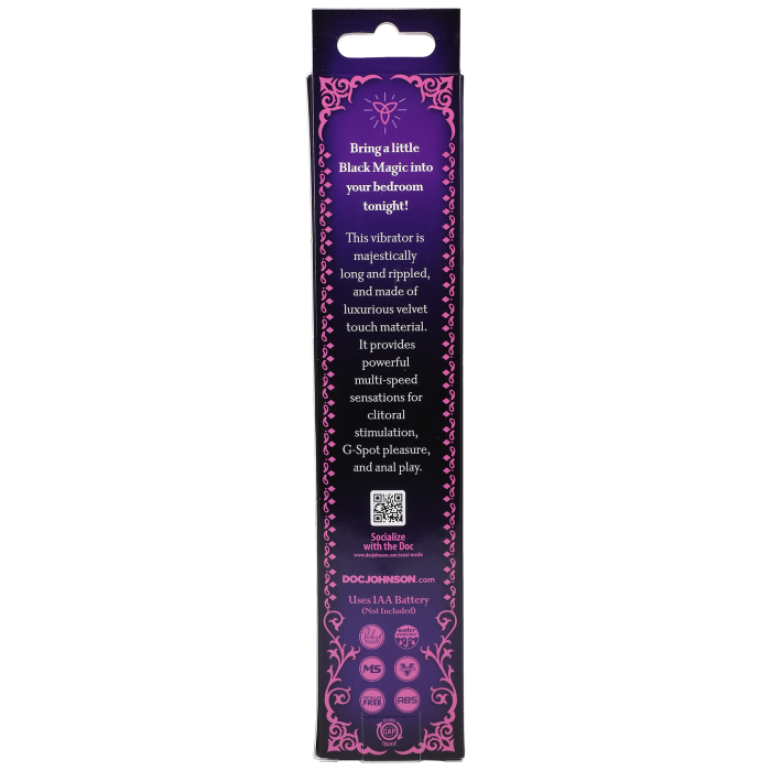 doc-johnson-black-magic-7-inch-vibromasseur-nervur-noir image 3