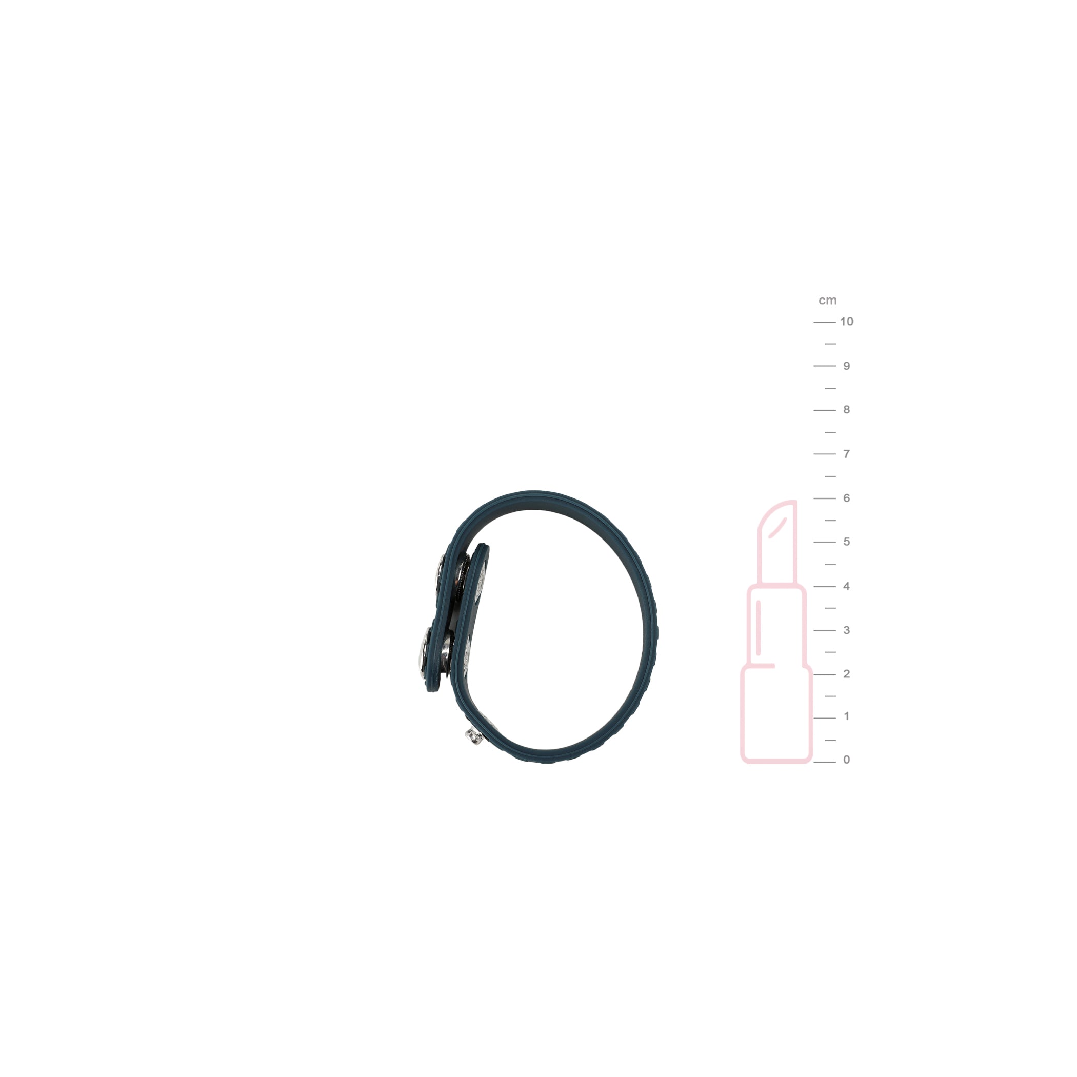 be-happy-cockring-silicone-pressions-bleu-extra-doux-ajustable image 2
