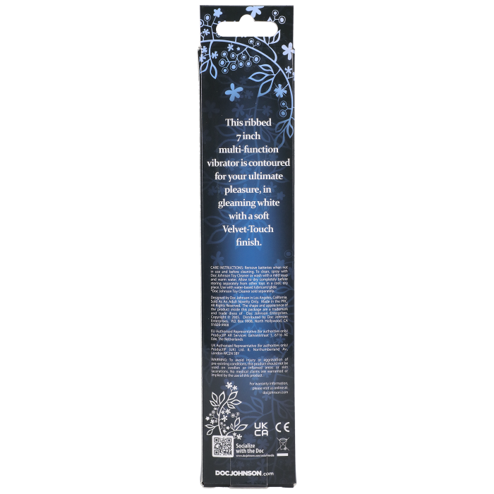 doc-johnson-white-nights-vibromasseur-nervur-18-cm-blanc image 3