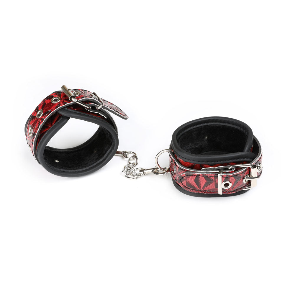 be-happy-imp-rieux-set-attache-similicuir-noir-rouge image 6