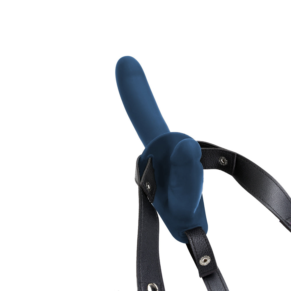 be-happy-double-empereur-gode-ceinture-vibrant-bleu-violet image 2