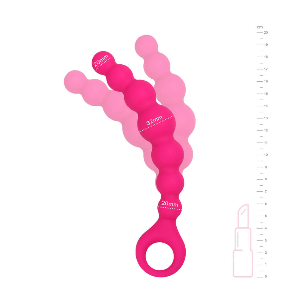 be-happy-chaine-anale-plaisir-sextoy-noir-rose-silicone image 4