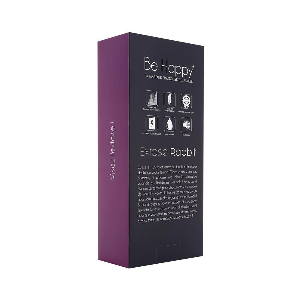 be-happy-extase-rabbit-vibromasseur-violet-silicone-rechargeable image 6