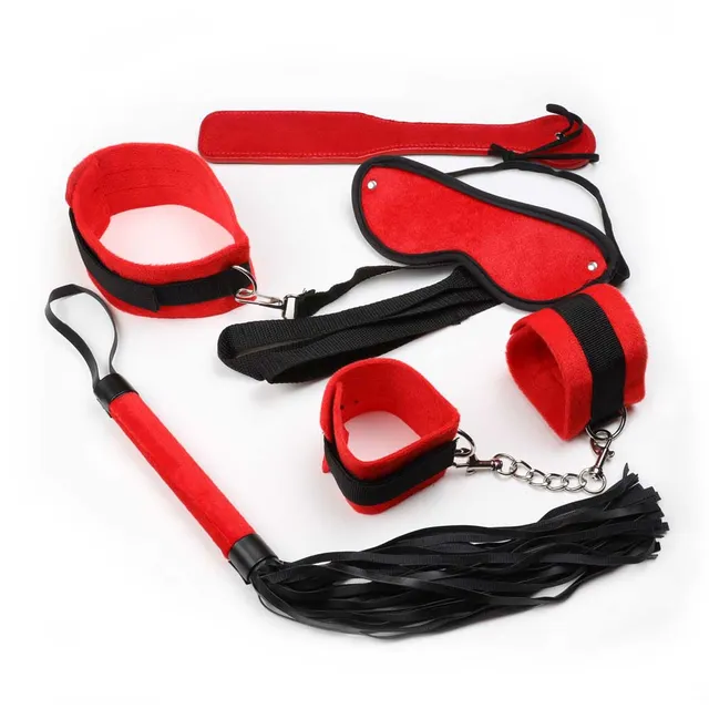 be-happy-discipline-set-domination-soft-6-accessoires-noir image 1