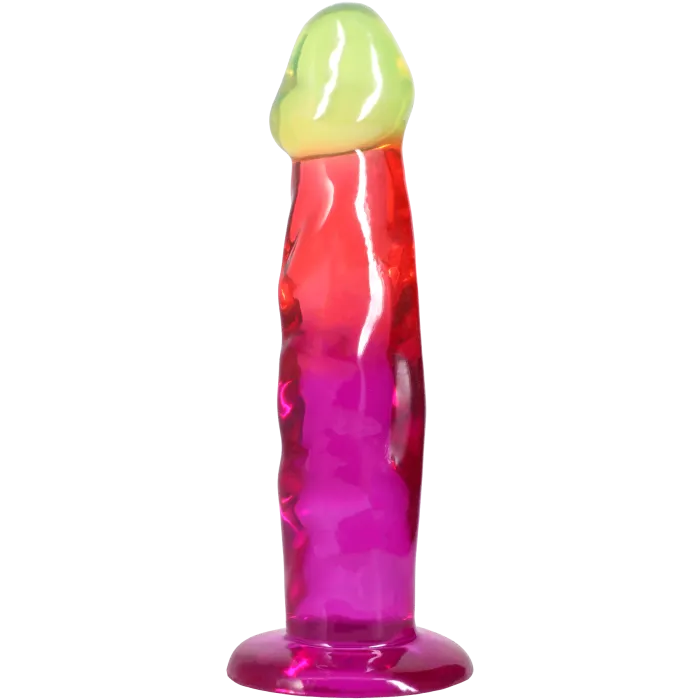 doc-johnson-crystal-jellies-7-5-inch-gode-rainbow-souple image 1