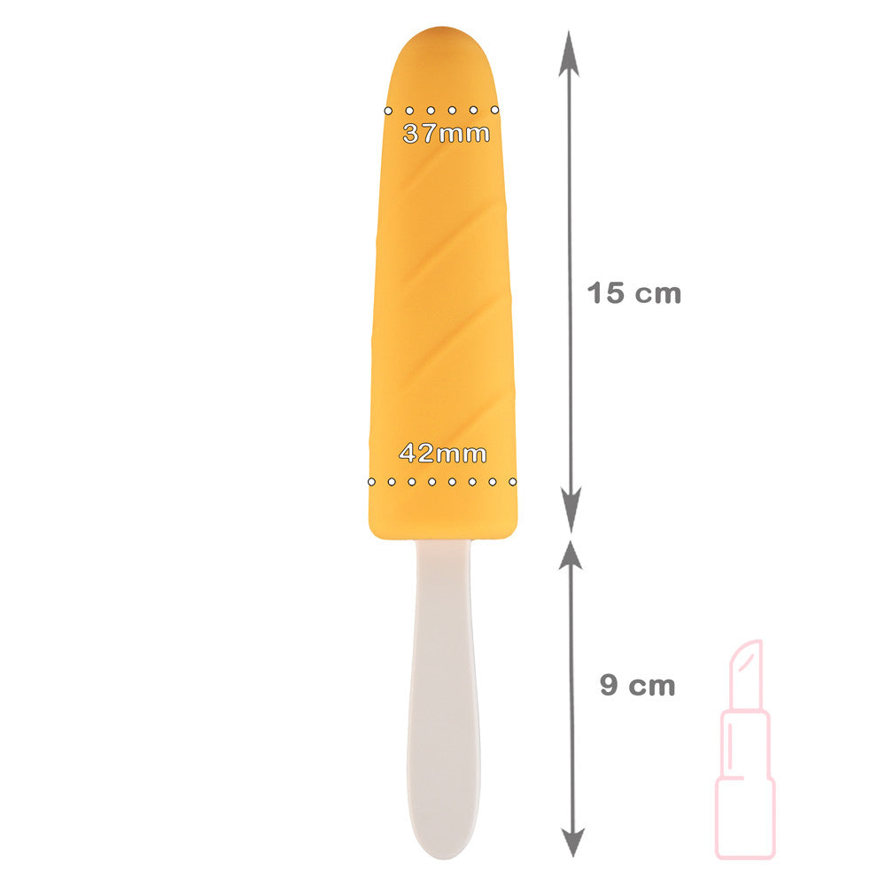 be-happy-sorbet-gode-nervur-silicone-orange-sorbet image 7