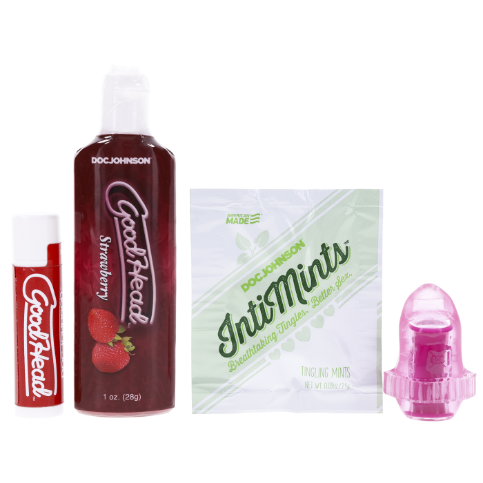 doc-johnson-goodhead-lick-it-kit-gel-oral-fraise-28g image 1