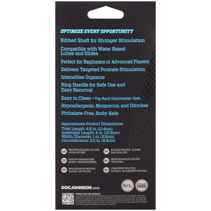doc-johnson-optimale-masseur-prostate-silicone-nervur-noir image 4