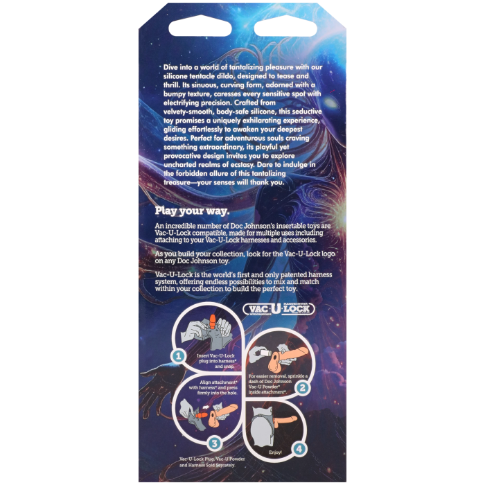 doc-johnson-vac-u-lock-tentacled-traveler-gode-silicone-rose image 6