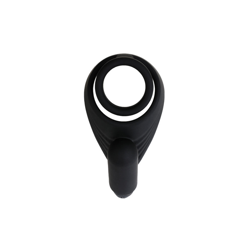 be-happy-vortex-cockring-vibrant-t-l-command-noir-silicone image 1