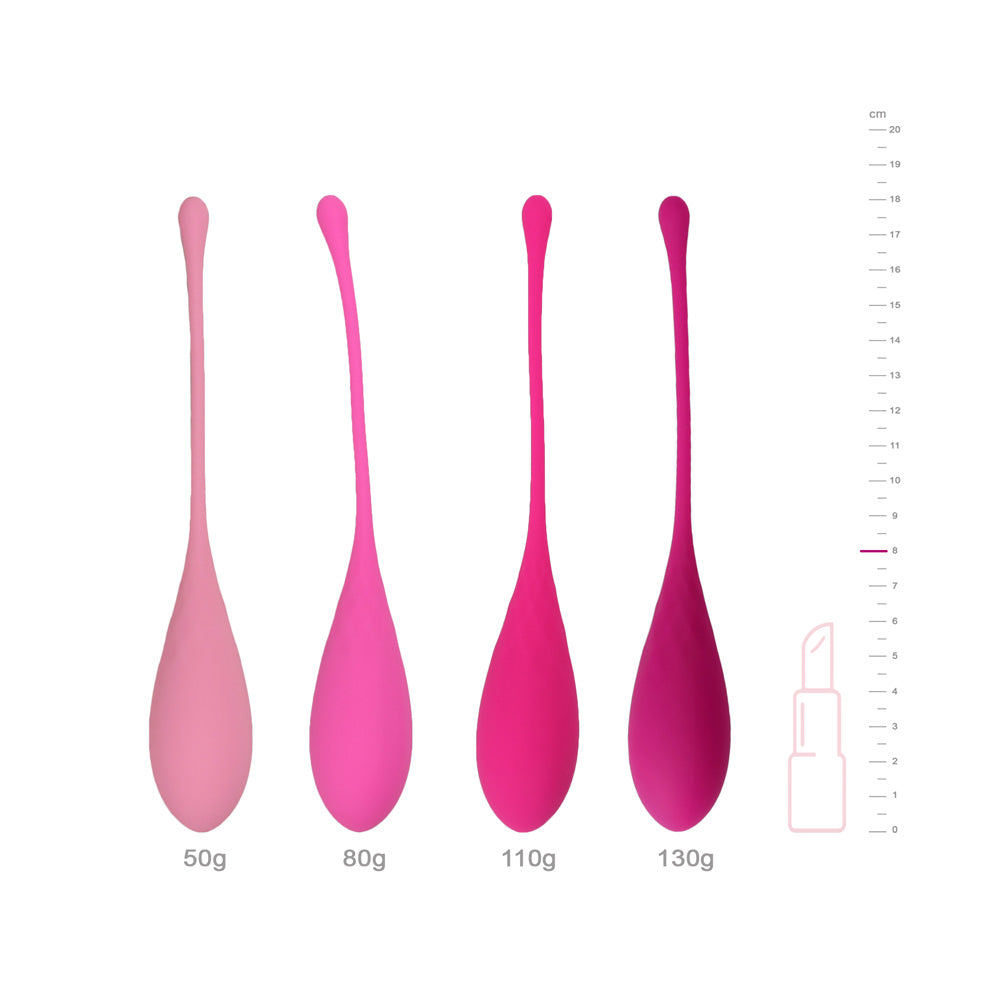 be-happy-diamant-de-geisha-boules-rose-silicone-progressives image 2