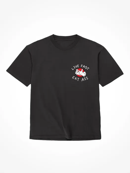 doc-johnson-assholes-live-forever-t-shirt-noir-coton-s image 1