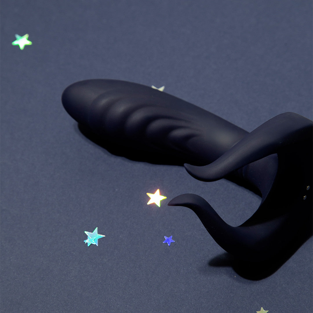 be-happy-culte-plug-anal-vibrant-bleu-double-stimulation image 1
