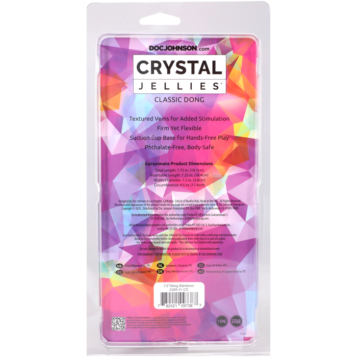 doc-johnson-crystal-jellies-gode-19-cm-rainbow image 6