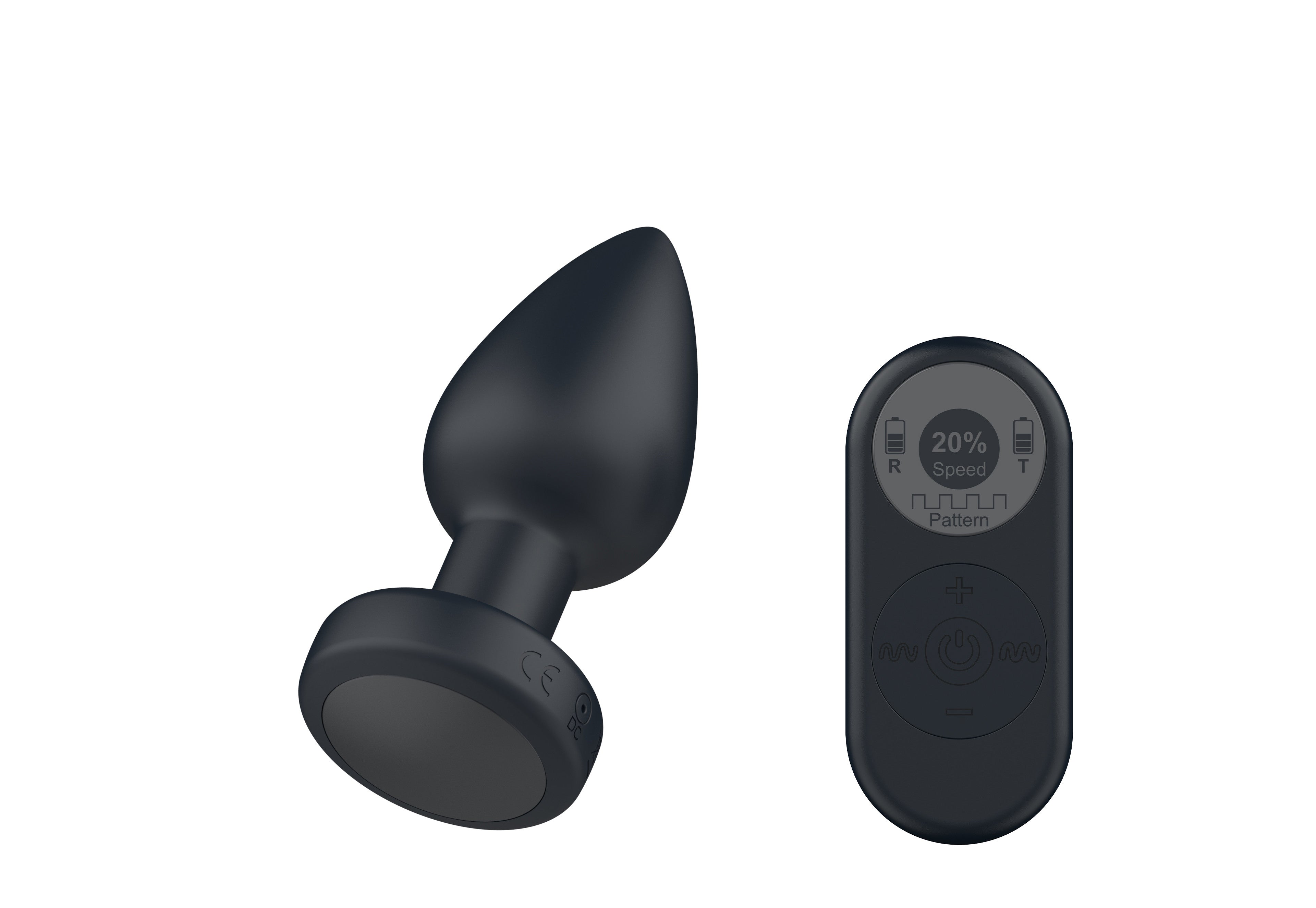 be-happy-halo-plug-anal-vibrant-t-l-command-noir-lumineux image 5