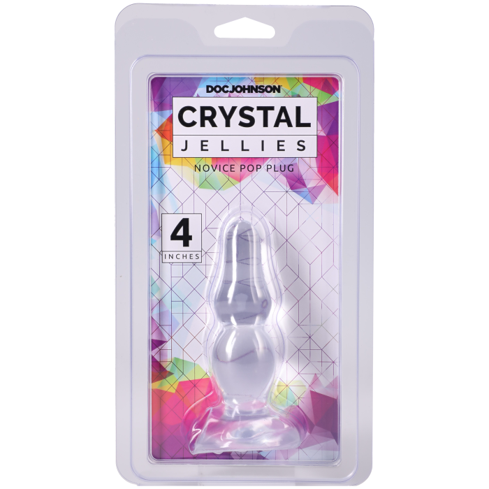 doc-johnson-crystal-jellies-plug-anal-novice-10-cm-transparent image 3