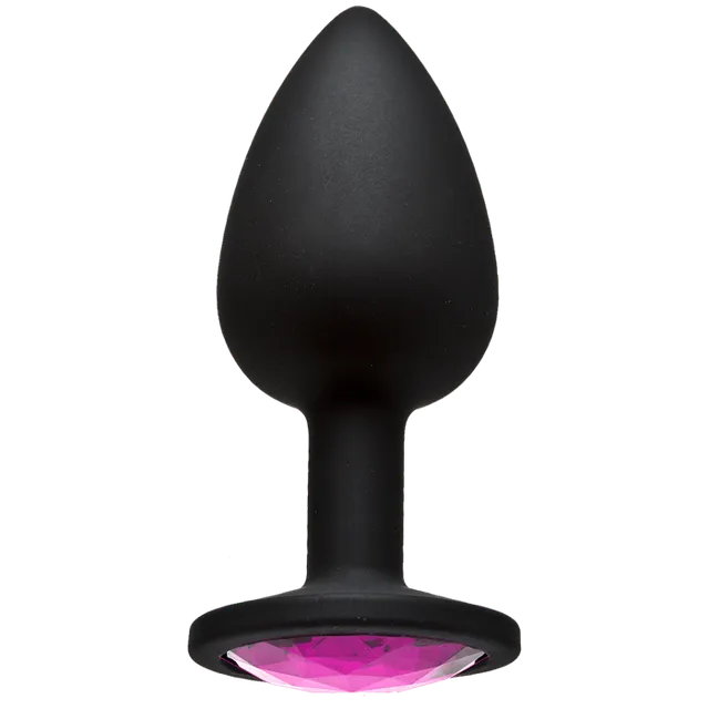 doc-johnson-booty-bling-plug-anal-bijou-rose-silicone-small image 1