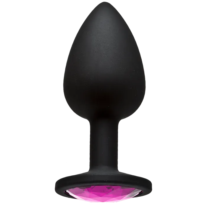 doc-johnson-booty-bling-plug-anal-bijou-rose-silicone-small image 1