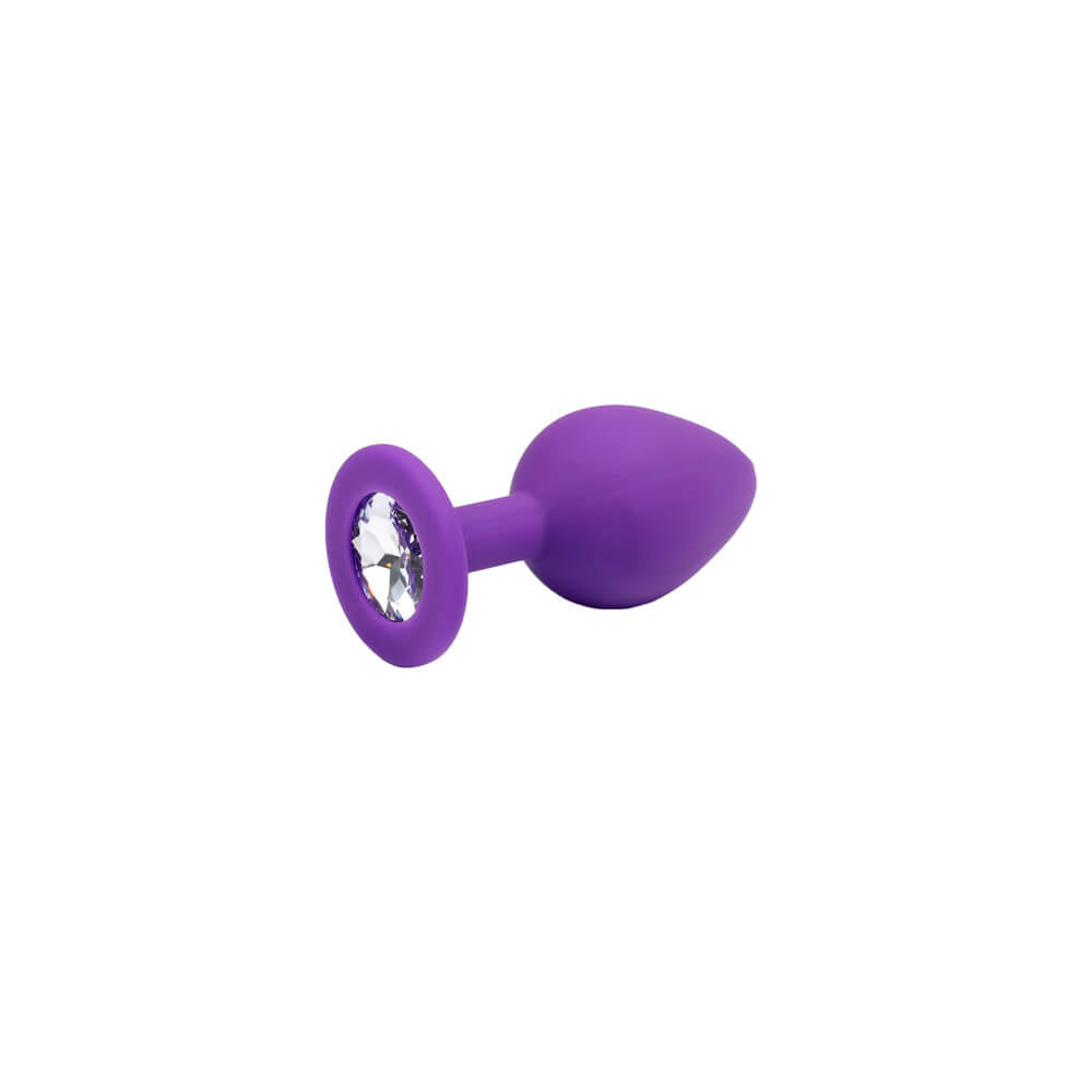 be-happy-joyau-plug-anal-noir-violet-silicone-s-m-l image 2