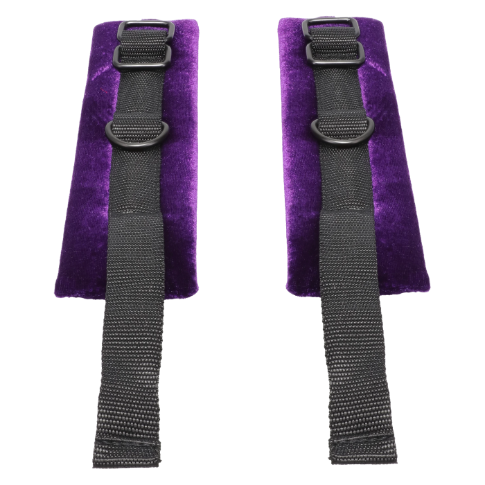 doc-johnson-merci-menottes-poignets-velours-violet-noir image 2