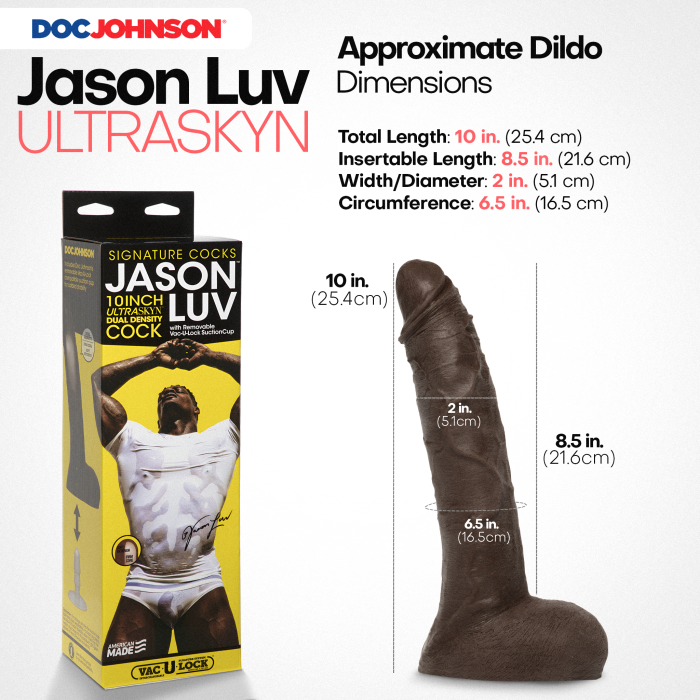 doc-johnson-signature-cocks-gode-jason-luv-25-cm-chocolat image 2