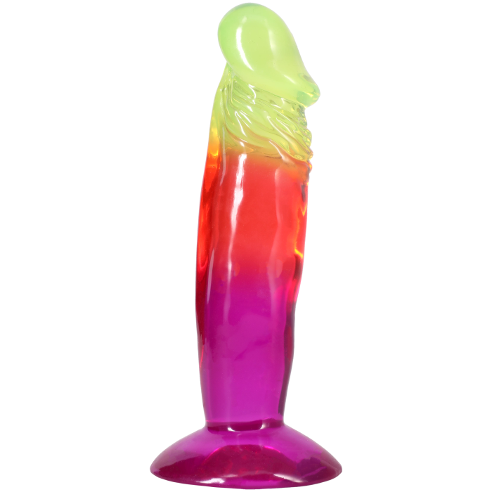 doc-johnson-crystal-jellies-dong-gode-16-5-cm-rainbow-souple image 3