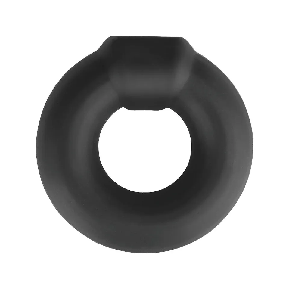 be-happy-anneau-p-nis-liquide-extensible-cockring-noir-silicone image 1