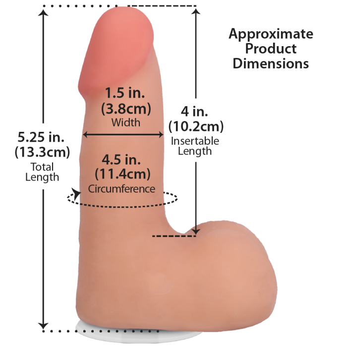 doc-johnson-realistic-cock-gode-r-aliste-13cm-ventouse-vanilla image 2