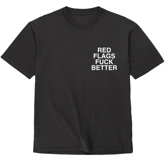 assholes-live-forever-t-shirt-red-flags-fuck-better-noir-s image 1